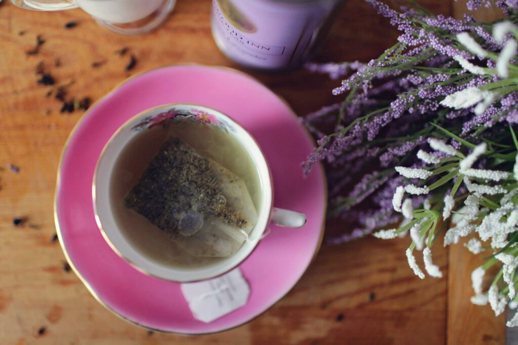 Tea in Pink cup
